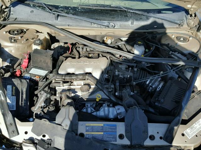 2G1WF52E159211082 - 2005 CHEVROLET IMPALA GOLD photo 7