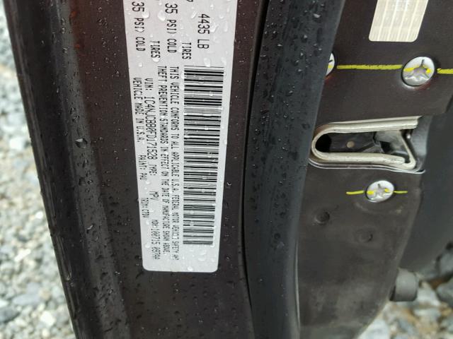 1C4NJCBB0FD171528 - 2015 JEEP COMPASS SP BLACK photo 10