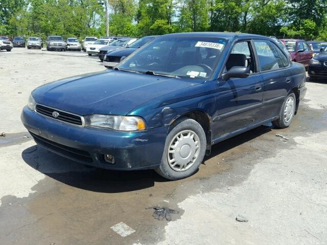 4S3BD435XV7207554 - 1997 SUBARU LEGACY L TURQUOISE photo 2