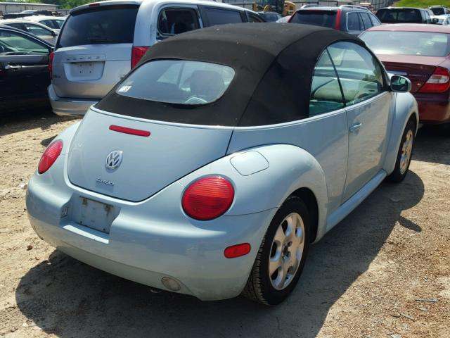 3VWCD21Y13M332948 - 2003 VOLKSWAGEN NEW BEETLE 蓝色 照片 4