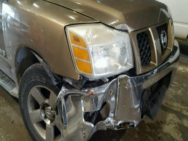 5N1AA08AX5N704842 - 2005 NISSAN ARMADA SE GOLD photo 9