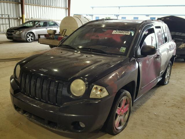 1J8FT47018D661354 - 2008 JEEP COMPASS SP BLACK photo 2