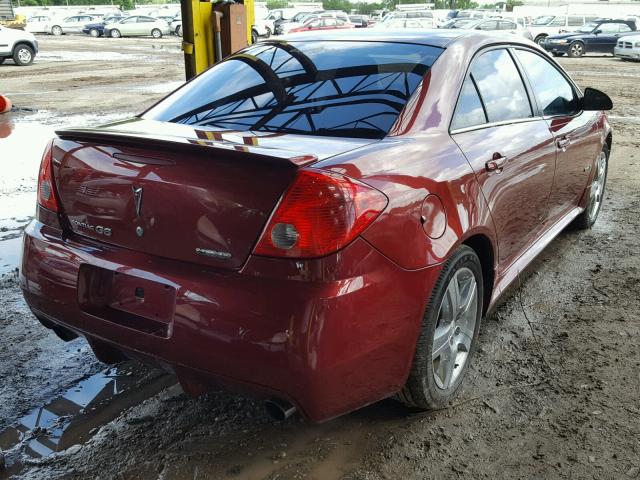 1G2ZM577184203547 - 2008 PONTIAC G6 GXP BURGUNDY photo 4