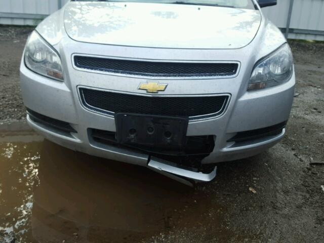 1G1ZB5EB0AF296685 - 2010 CHEVROLET MALIBU LS SILVER photo 9