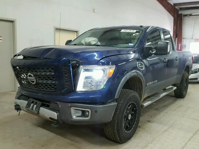 1N6BA1F49GN511187 - 2016 NISSAN TITAN XD S BLUE photo 2