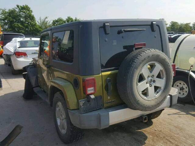 1J4FA54188L507028 - 2008 JEEP WRANGLER S GREEN photo 3