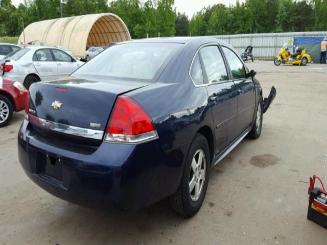 2G1WF5EK2B1235080 - 2011 CHEVROLET IMPALA LS BLUE photo 4