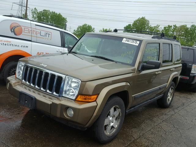 1J8HG48K39C519186 - 2009 JEEP COMMANDER GREEN photo 2