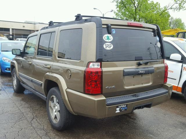 1J8HG48K39C519186 - 2009 JEEP COMMANDER GREEN photo 3