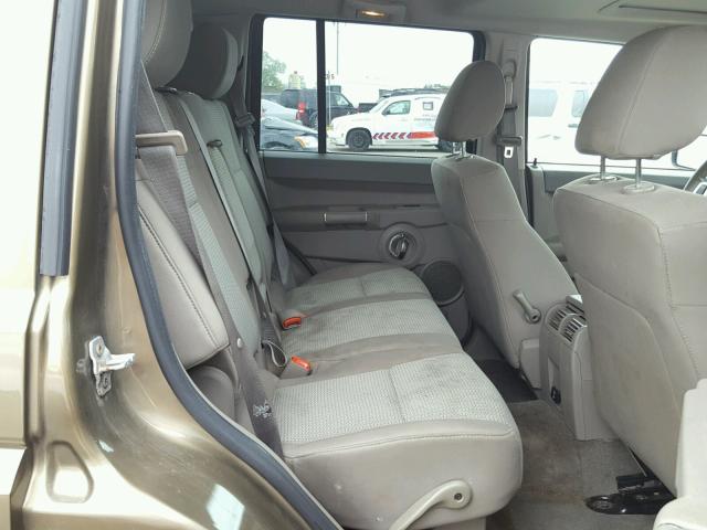 1J8HG48K39C519186 - 2009 JEEP COMMANDER GREEN photo 6