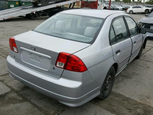 2HGES16305H541559 - 2005 HONDA CIVIC DX V SILVER photo 4