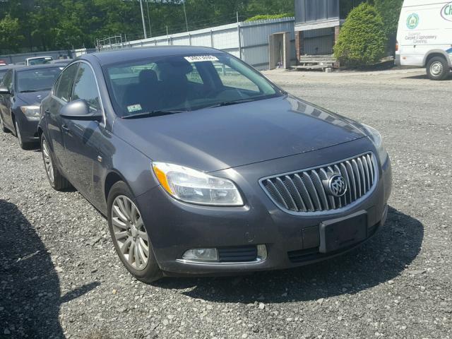 W04GN5EC3B1123380 - 2011 BUICK REGAL CXL GRAY photo 1