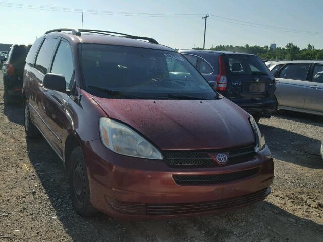 5TDZA23C15S311284 - 2005 TOYOTA SIENNA CE RED photo 1