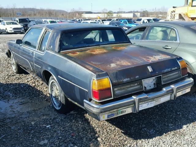 1G3BY37Y619098179 - 1985 OLDSMOBILE 88 BLUE photo 3