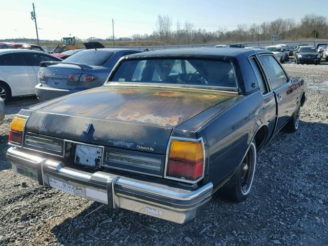 1G3BY37Y619098179 - 1985 OLDSMOBILE 88 BLUE photo 4
