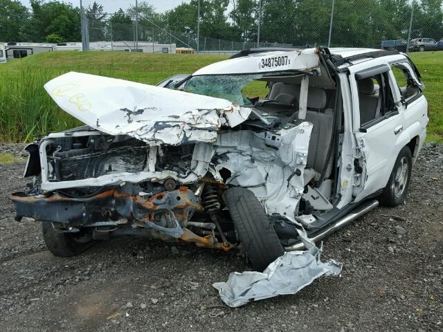 1GNDT13S662359630 - 2006 CHEVROLET TRAILBLAZE WHITE photo 2