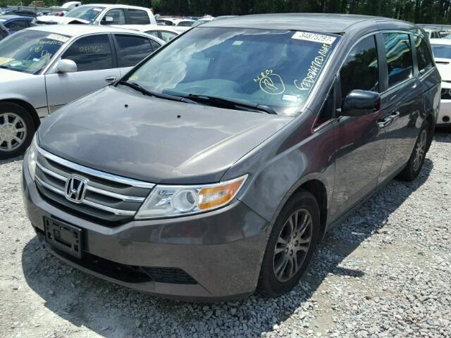 5FNRL5H41CB062127 - 2012 HONDA ODYSSEY EX GRAY photo 2