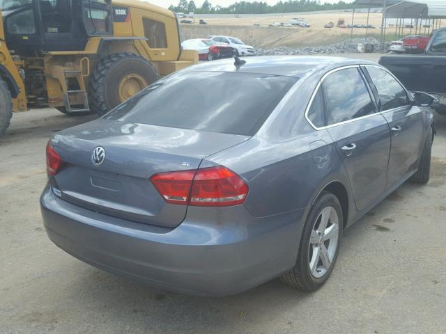 1VWBH7A32CC013495 - 2012 VOLKSWAGEN PASSAT SE CHARCOAL photo 4