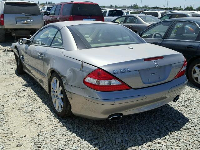 WDBSK71F07F119283 - 2007 MERCEDES-BENZ SL 550 TAN photo 3