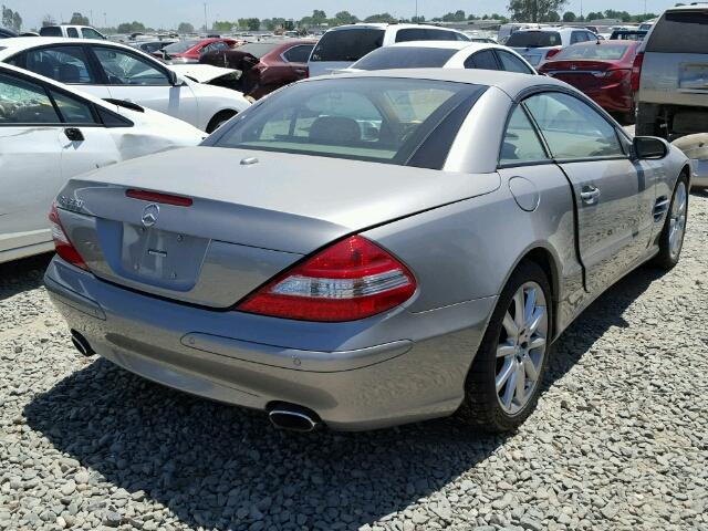 WDBSK71F07F119283 - 2007 MERCEDES-BENZ SL 550 TAN photo 4