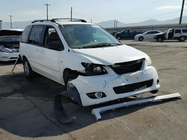 JM3LW28A940523258 - 2004 MAZDA MPV WAGON WHITE photo 1