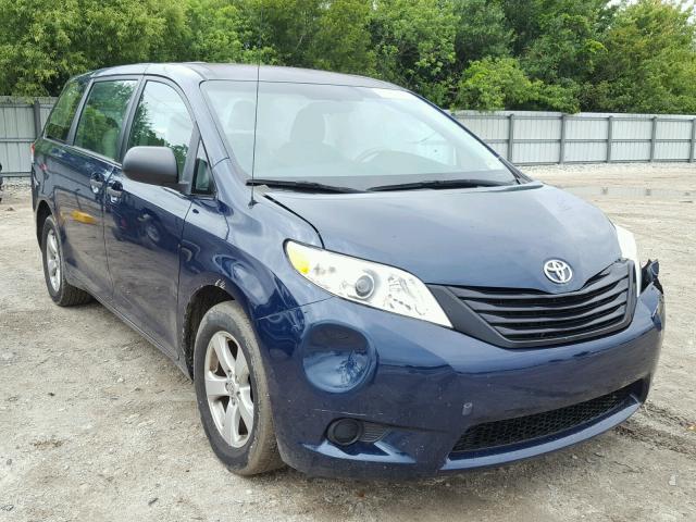 5TDKA3DC9CS010345 - 2012 TOYOTA SIENNA BAS BLUE photo 1