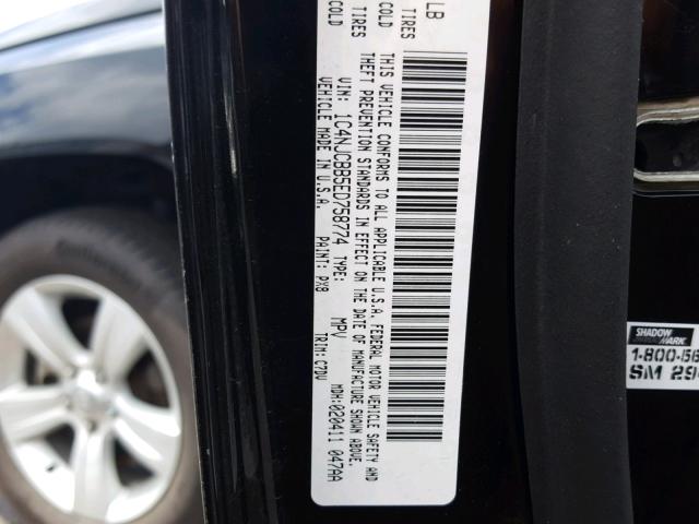 1C4NJCBB5ED758774 - 2014 JEEP COMPASS SP 黑色 照片 10