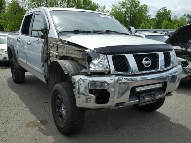 1N6AA07B54N553161 - 2004 NISSAN TITAN SE SILVER photo 1