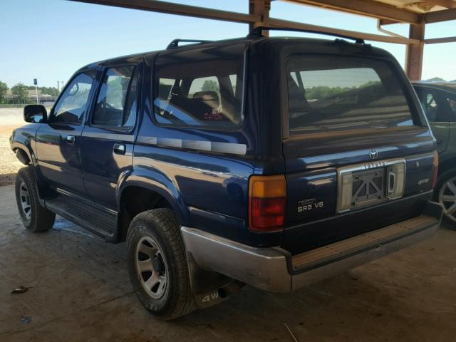 JT3VN39W0N0080637 - 1992 TOYOTA 4RUNNER VN BLUE photo 3