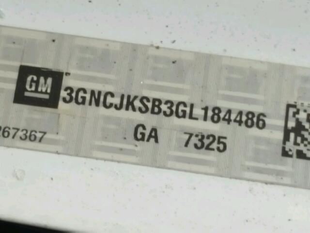 3GNCJKSB3GL184486 - 2016 CHEVROLET TRAX LS WHITE photo 10