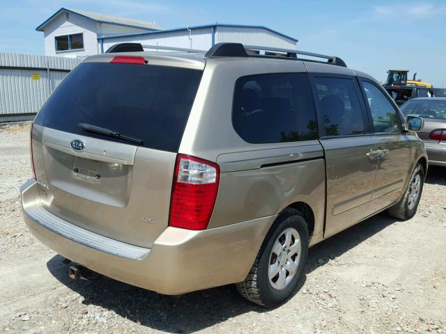 KNDMB233666095196 - 2006 KIA SEDONA EX GOLD photo 4