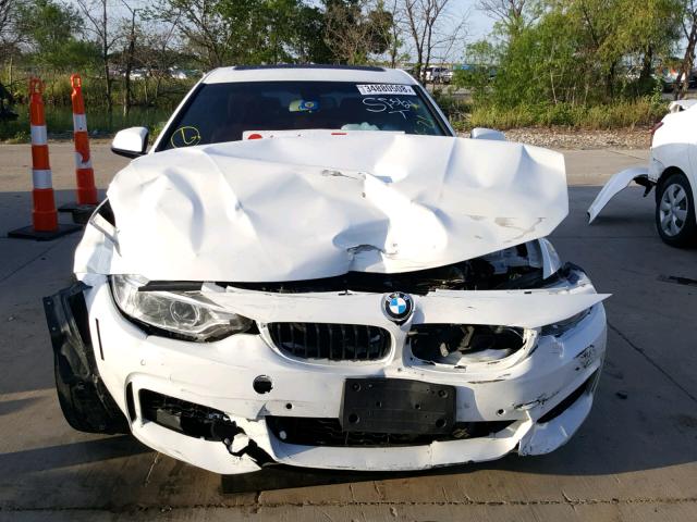 WBA3N7C57EK222008 - 2014 BMW 428 I WHITE photo 9