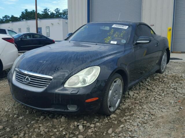 JTHFN48Y620021630 - 2002 LEXUS SC 430 BLACK photo 2