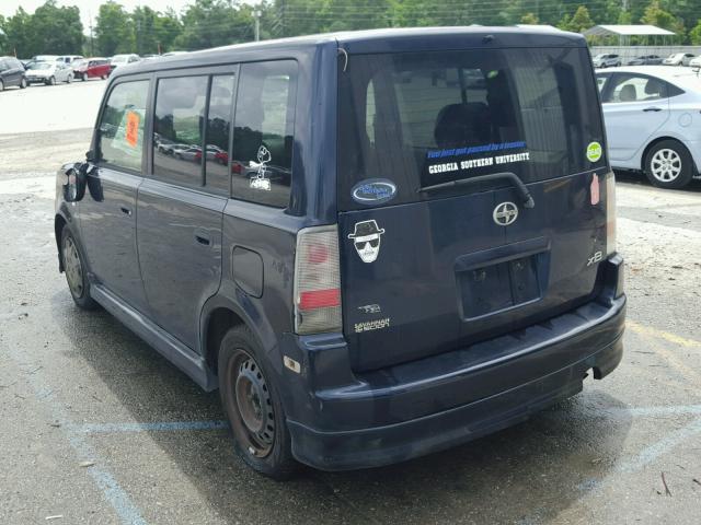 JTLKT324864052953 - 2006 TOYOTA SCION XB BLUE photo 3