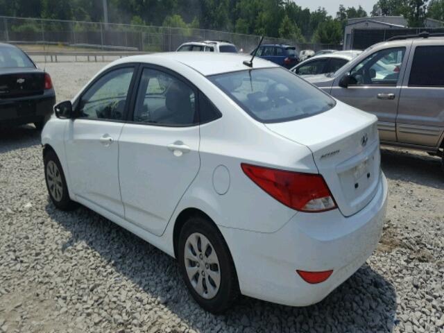 KMHCT4AE0FU798616 - 2015 HYUNDAI ACCENT GLS WHITE photo 3