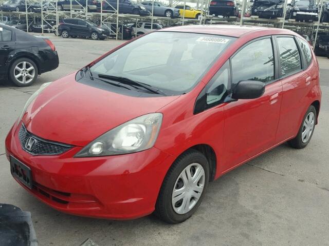 JHMGE8H24AC030721 - 2010 HONDA FIT RED photo 2