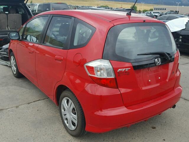 JHMGE8H24AC030721 - 2010 HONDA FIT RED photo 3