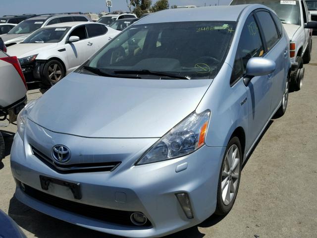 JTDZN3EU8C3142749 - 2012 TOYOTA PRIUS V BLUE photo 2