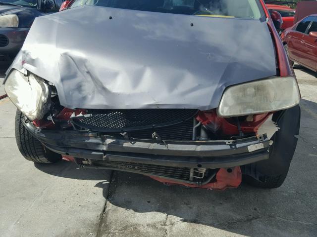 KL1TD56606B552810 - 2006 CHEVROLET AVEO BASE Qırmızı foto 9