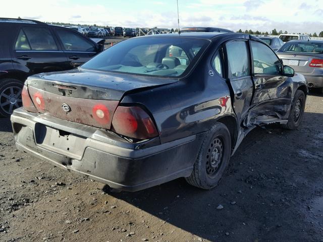 2G1WF55K739281264 - 2003 CHEVROLET IMPALA BLACK photo 4