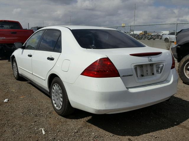 1HGCM56147A202330 - 2007 HONDA ACCORD VAL WHITE photo 3