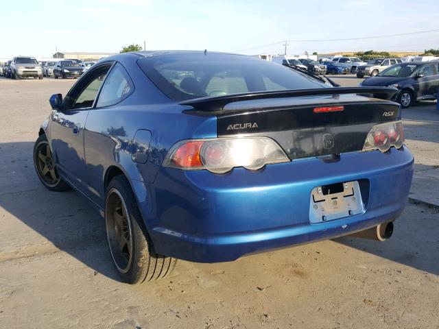 JH4DC53054S002997 - 2004 ACURA RSX TYPE-S BLUE photo 3