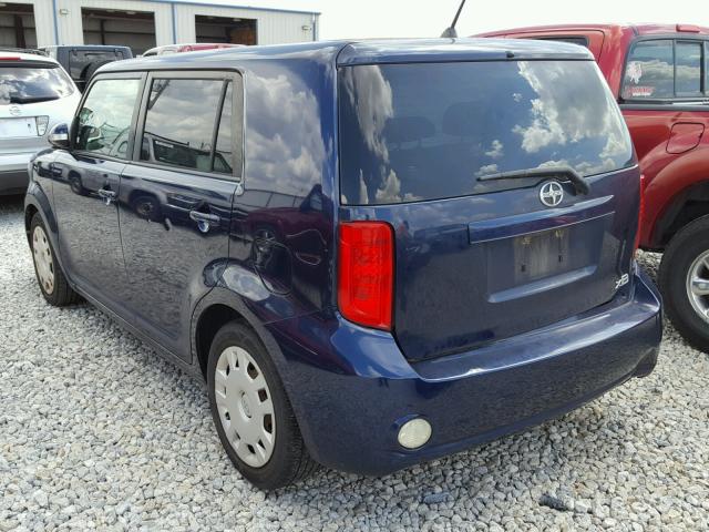 JTLKE50E581003764 - 2008 TOYOTA SCION XB ლურჯი ფოტო 3