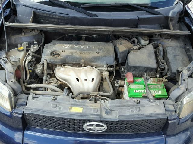 JTLKE50E581003764 - 2008 TOYOTA SCION XB ლურჯი ფოტო 7