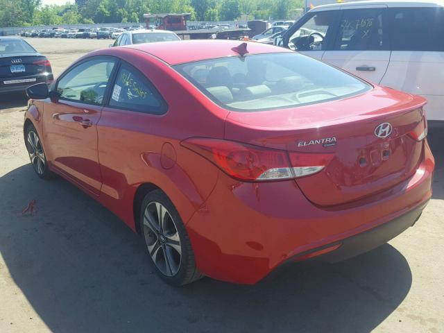 KMHDH6AE1DU008626 - 2013 HYUNDAI ELANTRA CO RED photo 3