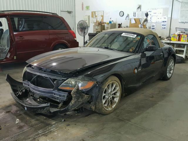 4USBT33524LS49469 - 2004 BMW Z4 2.5 BLACK photo 2