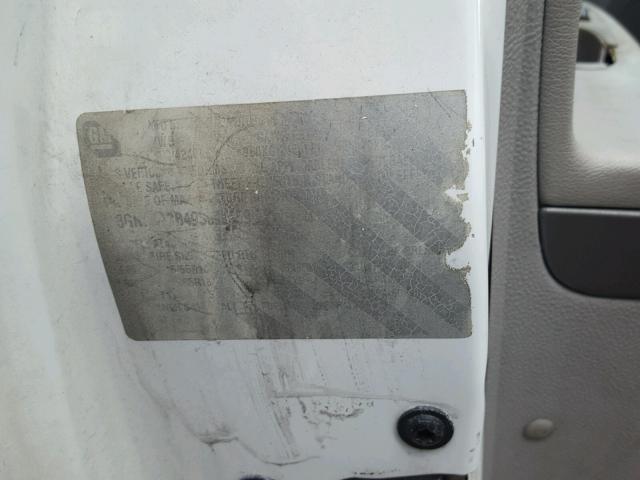 3GNCA13B49S592559 - 2009 CHEVROLET HHR LS WHITE photo 10