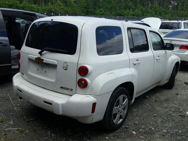 3GNCA13B49S592559 - 2009 CHEVROLET HHR LS WHITE photo 4