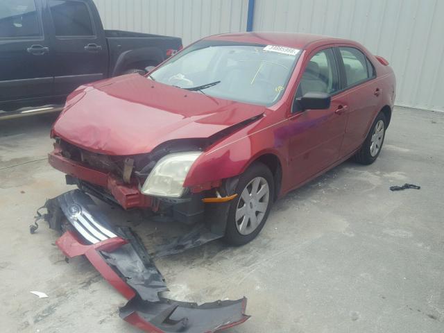 3FAHP06Z57R101362 - 2007 FORD FUSION S RED photo 2