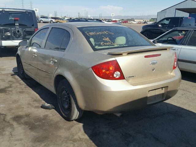 1G1AK52F257514565 - 2005 CHEVROLET COBALT GOLD photo 3